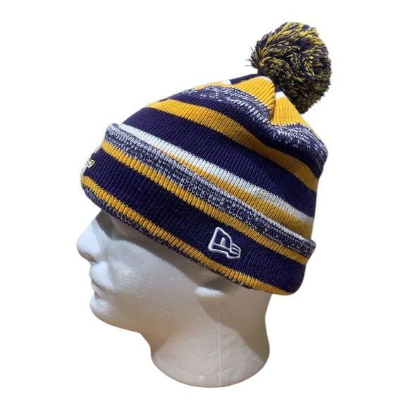 New Era LSU Striped Logo Beanie - Picture 2 of 3